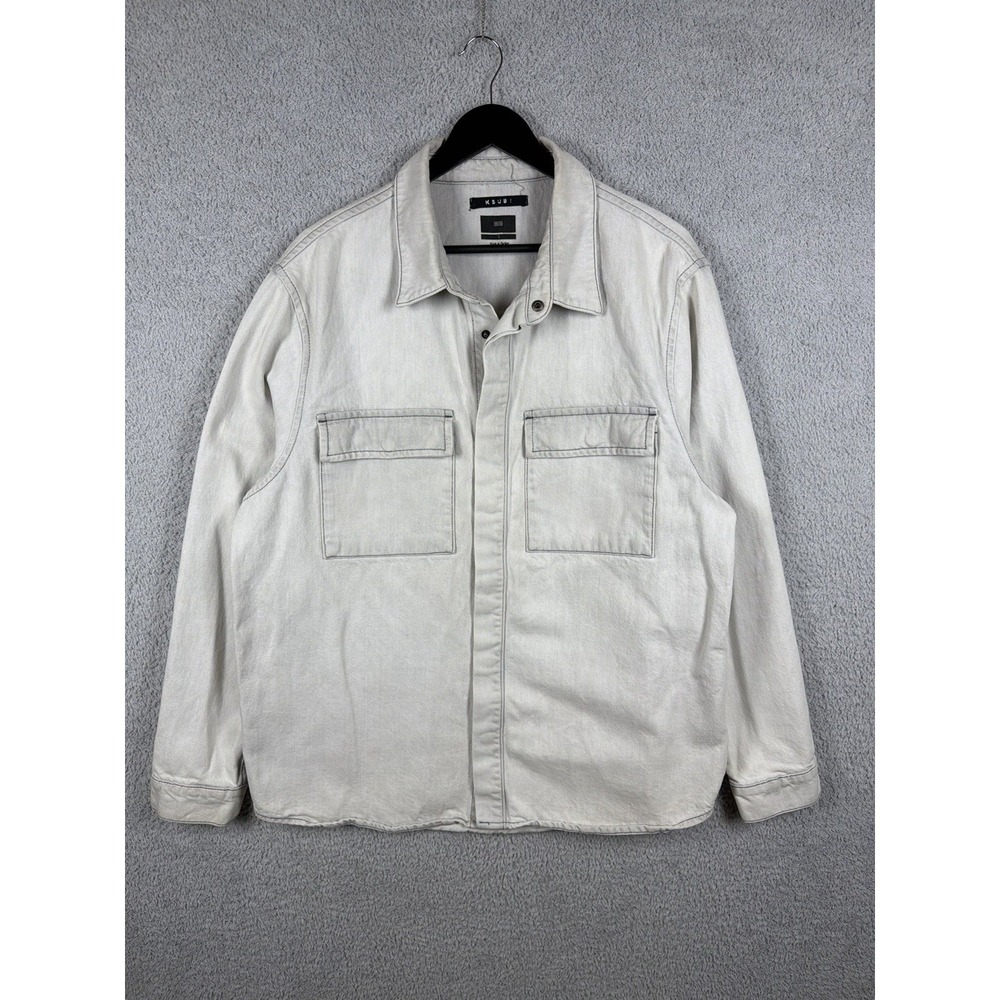 Ksubi The Snakebite Shirt Long Sleeve Cloud Atlas Men's Size L